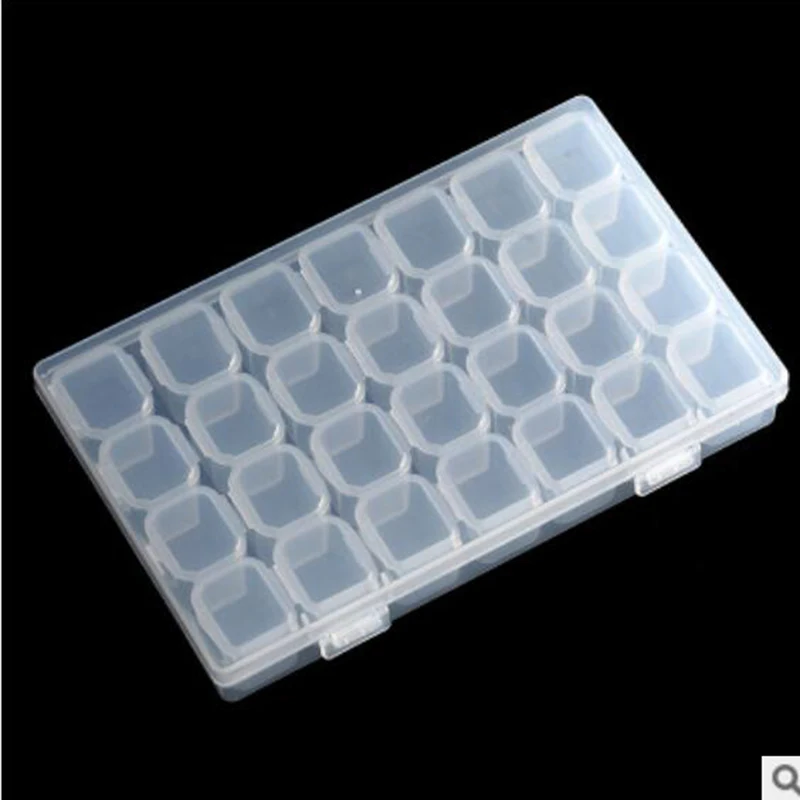 

28 Lattices Dismountable Diamond Embroidery Accessories diamond painting Box Cross Stitch Cases Storage Organizer Home Storage