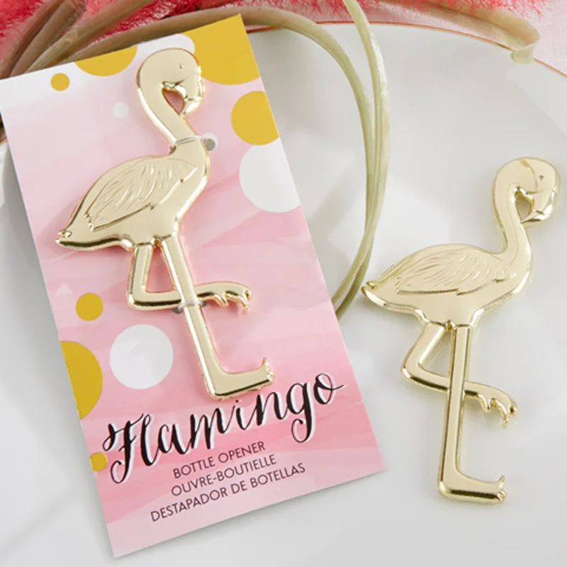 

80 шт./лот "причудливый и Пернатый" бутылка с Фламинго открывалка Свадебные сувениры подарок для ребенка душ Бесплатная доставка