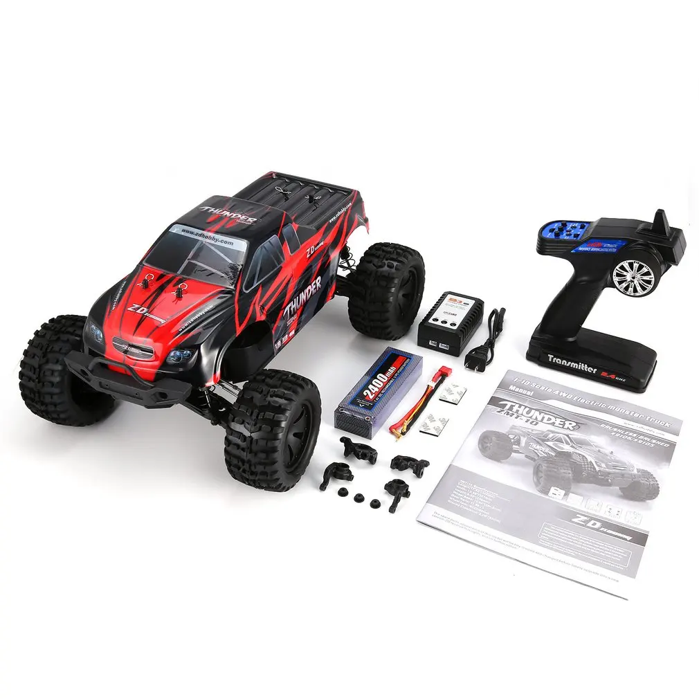 1/10 гром 4WD бесщеточный 70 км/ч гоночный автомобиль RC Bigfoot багги Грузовик RTR игрушки