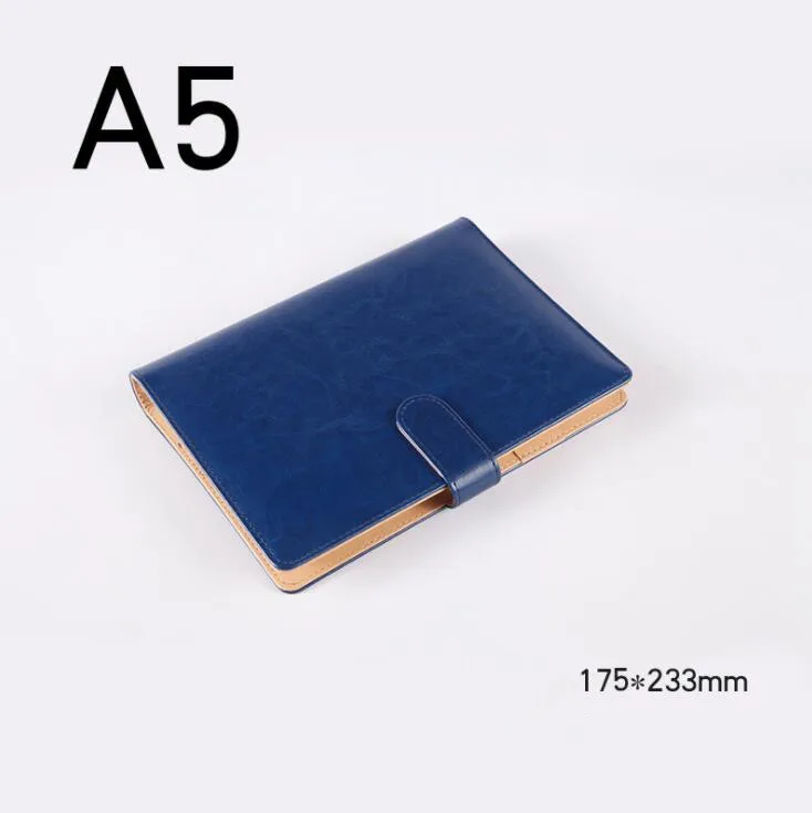 A5 23.3CM x 17.5cm Блокнот из искусственной кожи A5 B5 с отрывными листами, деловой блокнот в твердом переплете, дневники, дневник, записная книжка-дневник, планировщик, блокнот - Color: A5 23.3CM x 17.5cm