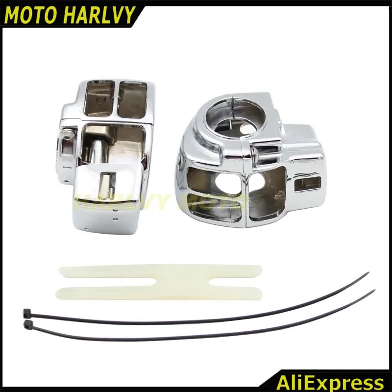 

Chrome Switch Housing Cover Kit For Touring Electra Glide FLHT 1996-2013/FLHT 1996-2009/Street Glide Trike FLHXXX 2011