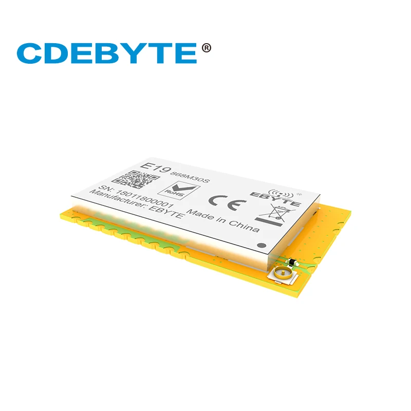 E19 868M30S Lora Дальний диапазон SX1276 868 МГц 1 Вт IPX штамп отверстие антенна IoT uhf