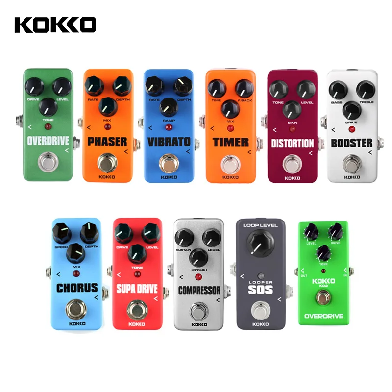 KOKKO портативный гитарный эффект педали компрессора Looper Overdrive Booster sound True Bypass Unlimited