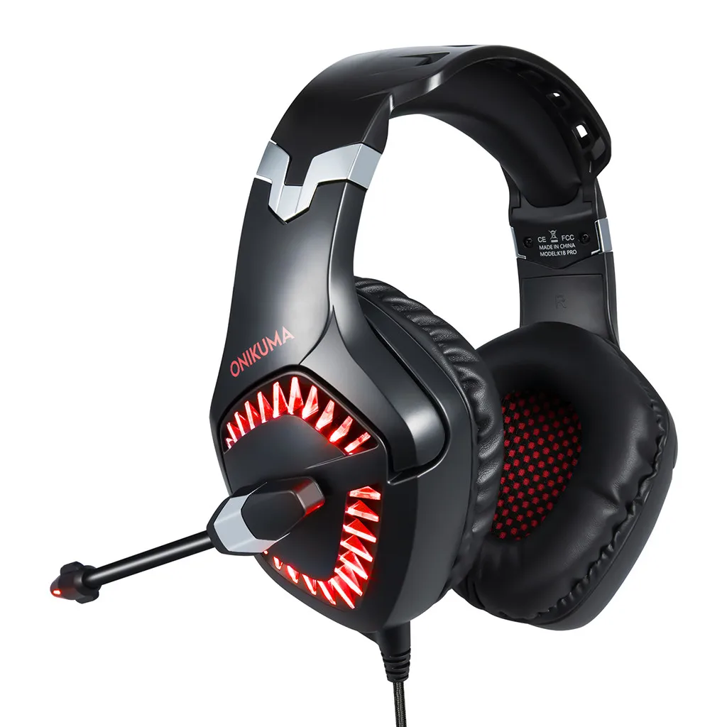 Onikuma K1 Pro PS4 игровая гарнитура бас Игровые наушники шлем для ПК мобильного
