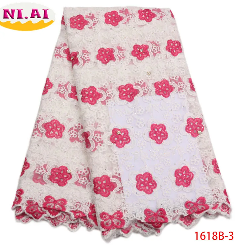 Нигерийская кружевная ткань 2018 высокого качества кружева фиолетовый гипюр шнур