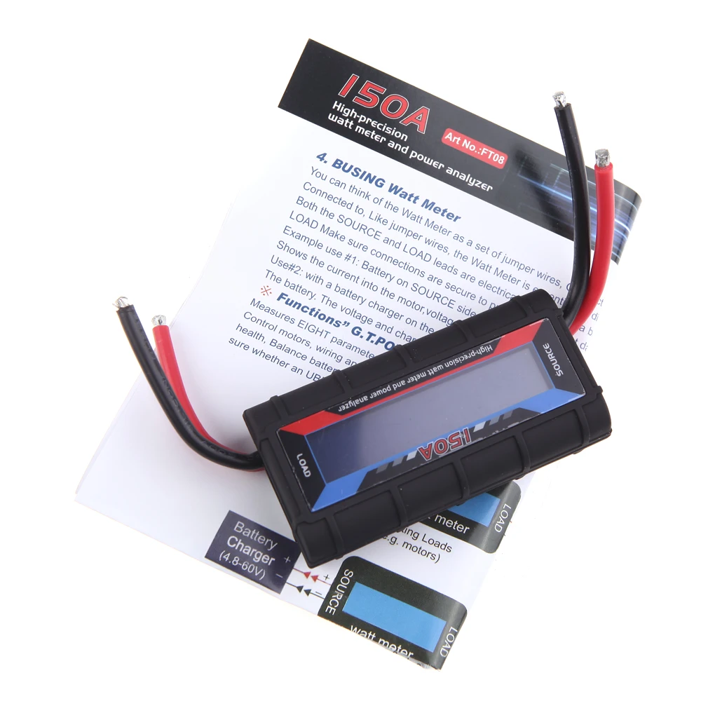 

Новый RC тестер FT08 RC 150A Высокоточный Ватт метр и анализатор мощности с ЖК-подсветкой