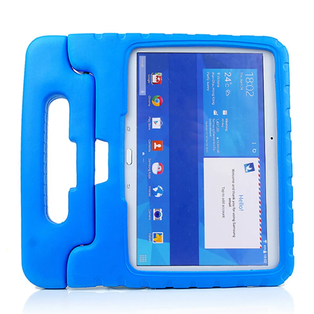 Детский противоударный чехол для samsung GALAXY Tab 4, 10,1 дюймов, SM-T530, T531, EVA Foam, чехол для планшета, защита от падения, защитный чехол - Цвет: Blue