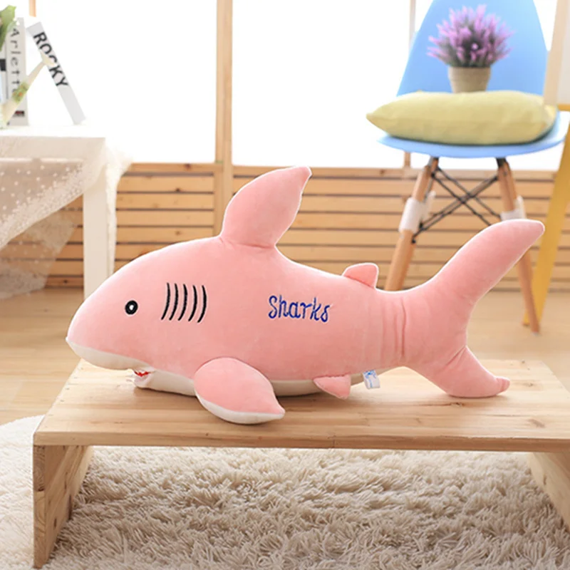 1 PC/55/70 85 см креативные милые мягкие плюшевые детская игрушка игрушки морских животных 3 цвета куклы-акулы подушка, подарок на день рождения, детские игрушки