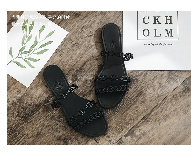 Новинка; женские шлепанцы; сезон лето; круглая пряжка; chaussures femme; обувь с песком; коллекция года; Римский стиль; Прозрачные Пляжные сандалии на платформе для сада