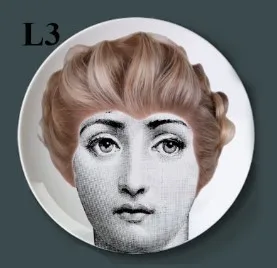 Изысканное Украшение Artesanato Fornasetti Рукоделие украшение керамика Hogar Manualidades Fornasetti тарелка фарфоровые настенные тарелки - Цвет: C