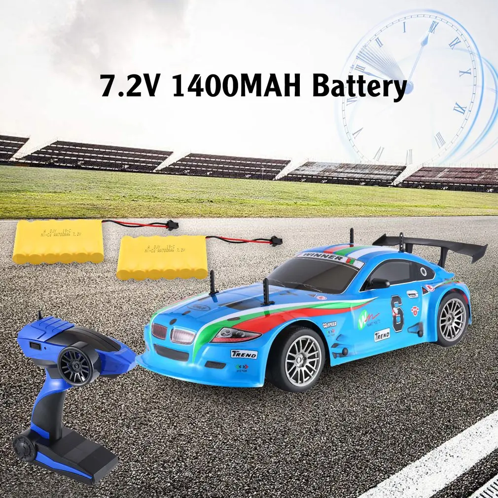 J601-1--9 1/10 1400 mAh 2 4G гоночный автомобиль 1:10 RC модель автомобиля 25 км/ч плоский