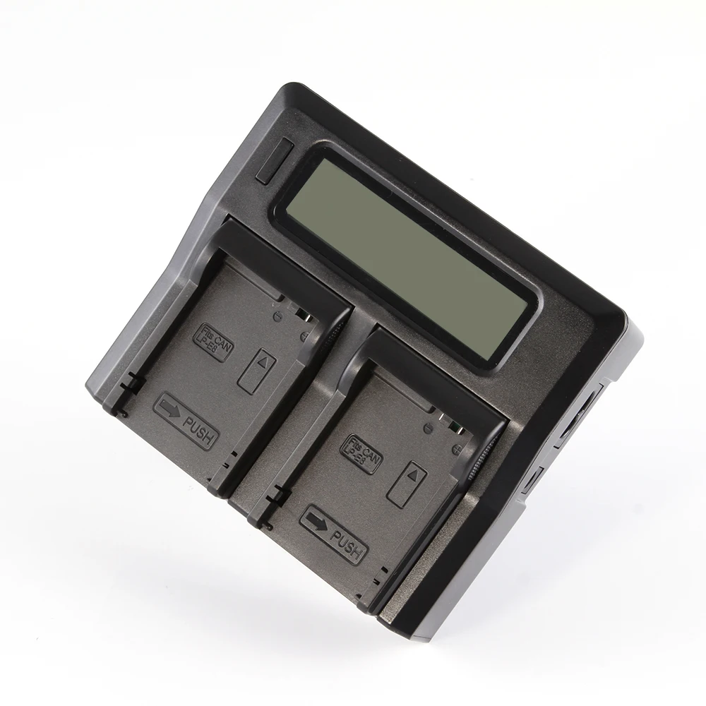 Двойное зарядное устройство с ЖК дисплеем для Canon LP E8 550D 600D 650D 700D T5i T4i X6i X5|canon t5i