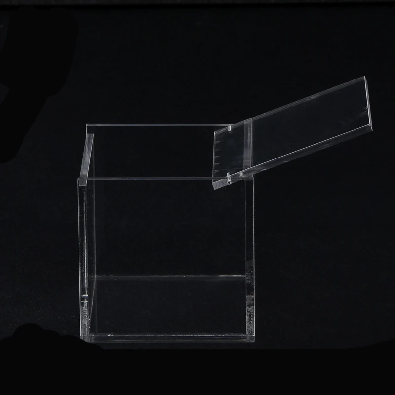 Прозрачная акриловая коробка для хранения прозрачная квадратная многоцелевая