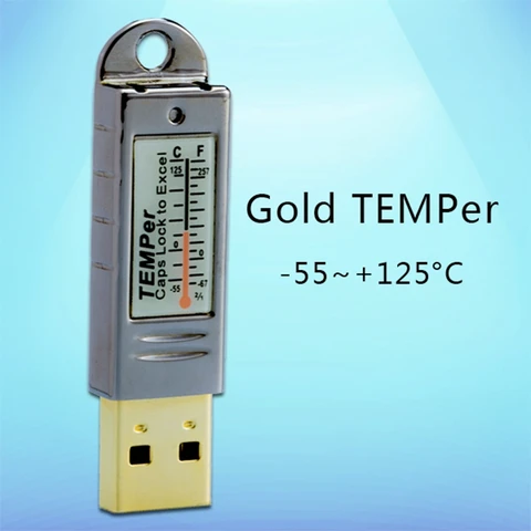 USB термометр для ПК-55 ~ 125C, водонепроницаемая ферма, теплица, внутренний датчик температуры, монитор для ноутбука
