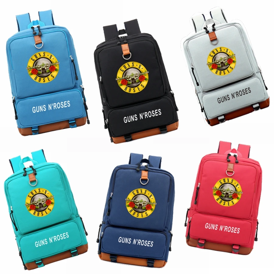 Guns N Roses рюкзак для подростков мужчин Wo s школьная сумка дорожная плечо Backbag