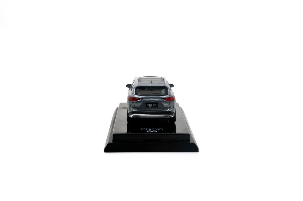 1/64 1:64 масштаб Infiniti QX50 2018 серая литая металлическая игрушка Миниатюрная модель