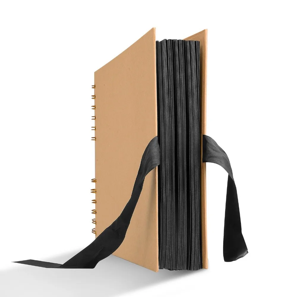 Фото для скрапбукинга крафт бумажный альбом юбилей Свадебный бумага 250 г черная