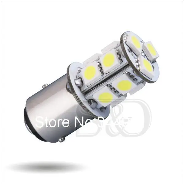 Бесплатная DHL 1157 BAY15D 13 SMD белый светодиодный автомобильный лампочка лампа авто p21/5