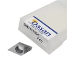 Вставки для токарного станка DCMT11T304 PCD, набор из 2 твердых алмазных наконечников для резки, индексируемый внутренний токарный инструмент, резак ЧПУ