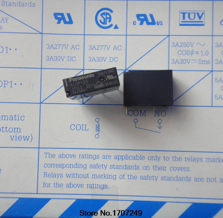100 шт./лот реле сигнала ALDP105W ALDP105 DC5V ALDP112W ALDP112 DC12V ALDP124W ALDP124 DC24V 5A 4pin группа нормально