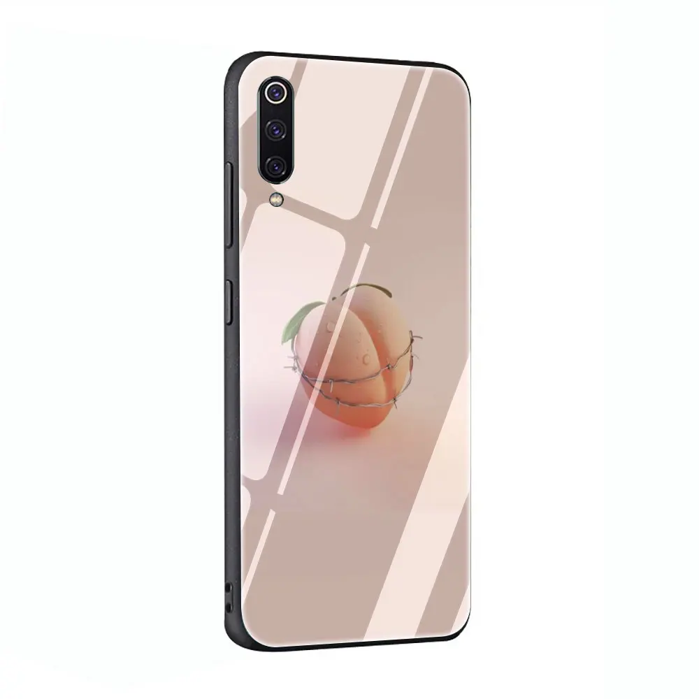 G9 Розовый персиковый чехол для телефона из закаленного стекла для Xiaomi mi 8 9 Красный mi 4X 6A Note 5 6 7 Pro Pocophone F1 - Цвет: G9