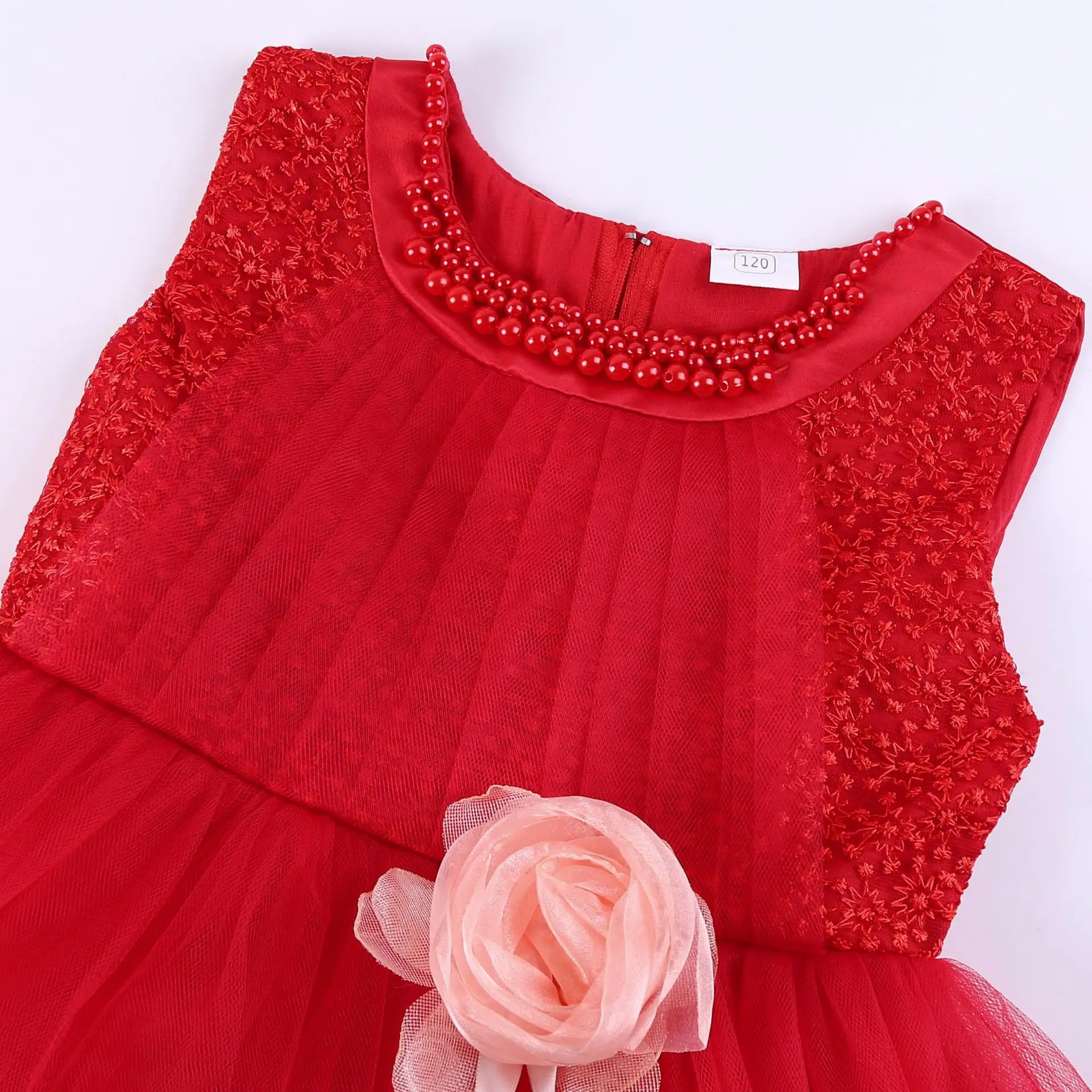 

2019 New Elegant Girl Dress Small Neck Lace Princess Dress Bow Year Child Piano Stage Performance Dress Flower Girl