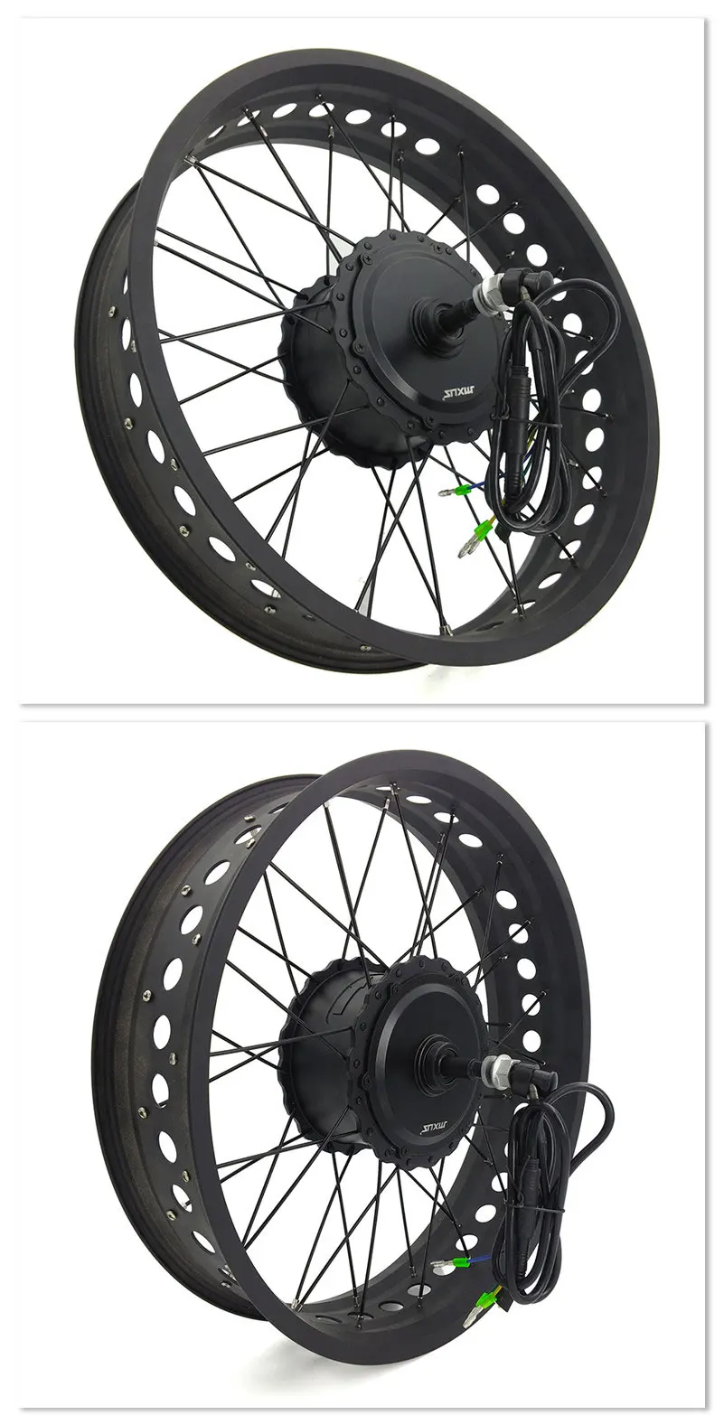 48 в 750 Вт Fat bike e-bike kit комплект для переоборудования электрического велосипеда мотор 2" 26" колеса MXUS бренд для 175 мм 190 мм вилка