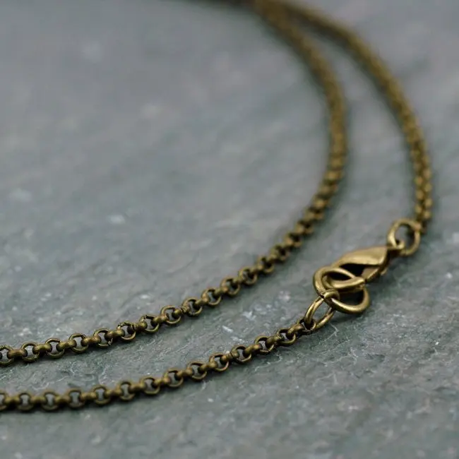 

Бесплатная доставка! 200 шт./лот античное бронзовое ожерелье, маленькие круглые звенья, ожерелье из Rolo цепи