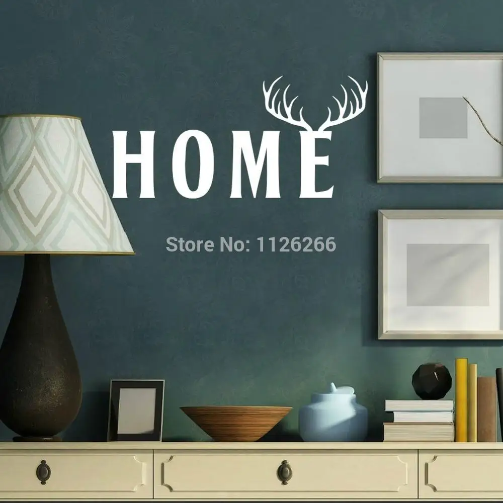 

Creative Antlers Home Wall Decal Art Vinyl Wall Sticker Home Decor Living Room Decoration