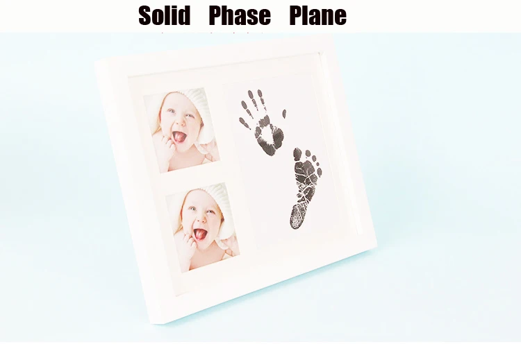 Новинка 2017 года милые детские фоторамки DIY отпечаток руки или след мягкая глина