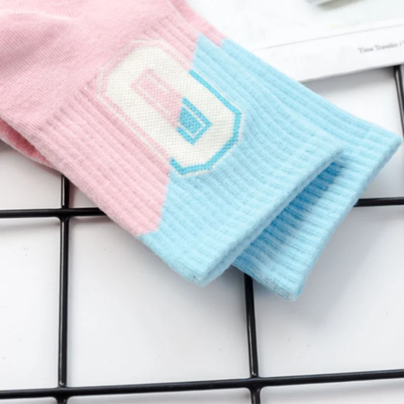 2019 новые женские хлопковые носки с буквами летние короткие тапочки повседневные