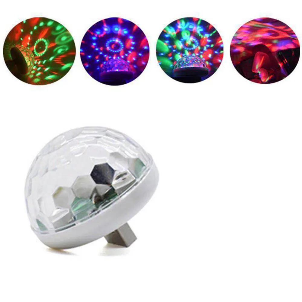 Светодиодный Usb автомобильный светильник для телефона 5 В Rgb романтичный 3 Вт