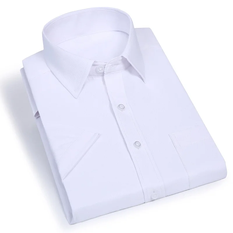 Мужские приталенные рубашки FAISIENS с коротким рукавом 8XL 10XL 12XL 14XL синий фиолетовый