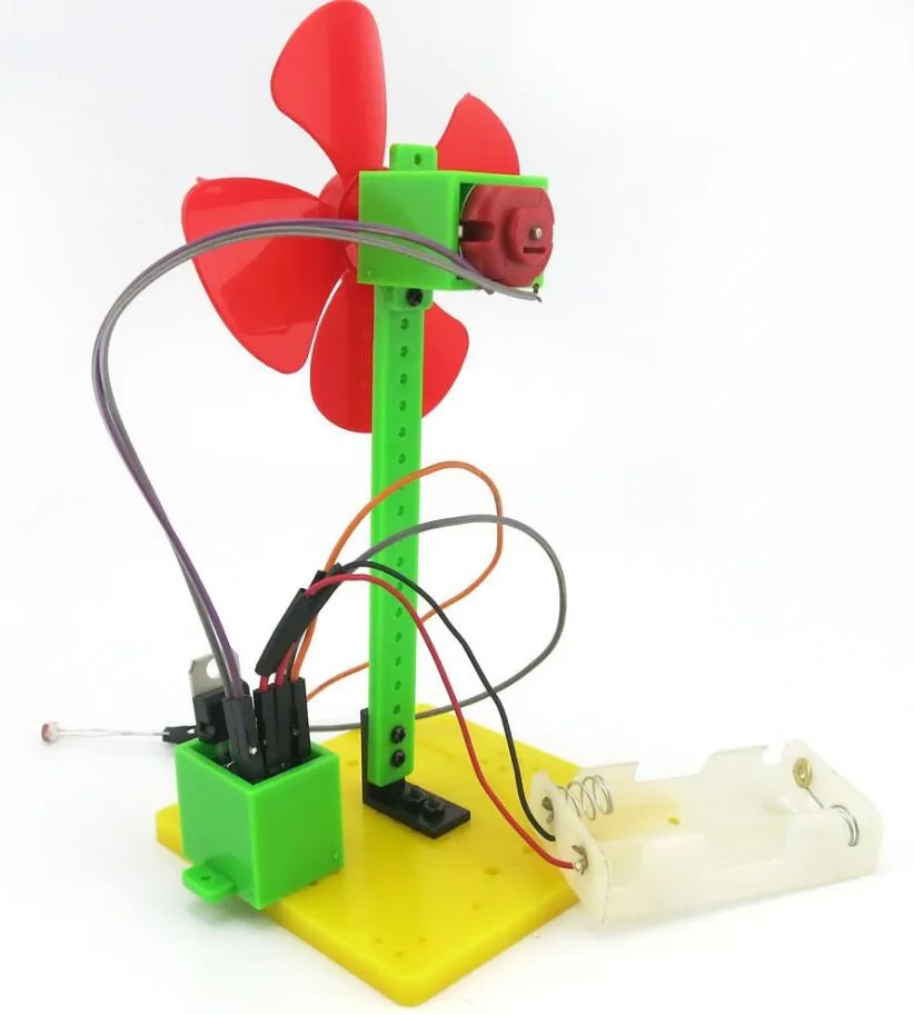 DIY Light-control Small Fan Model Accessories Toy Children Science Technology Production Making | Игрушки и хобби