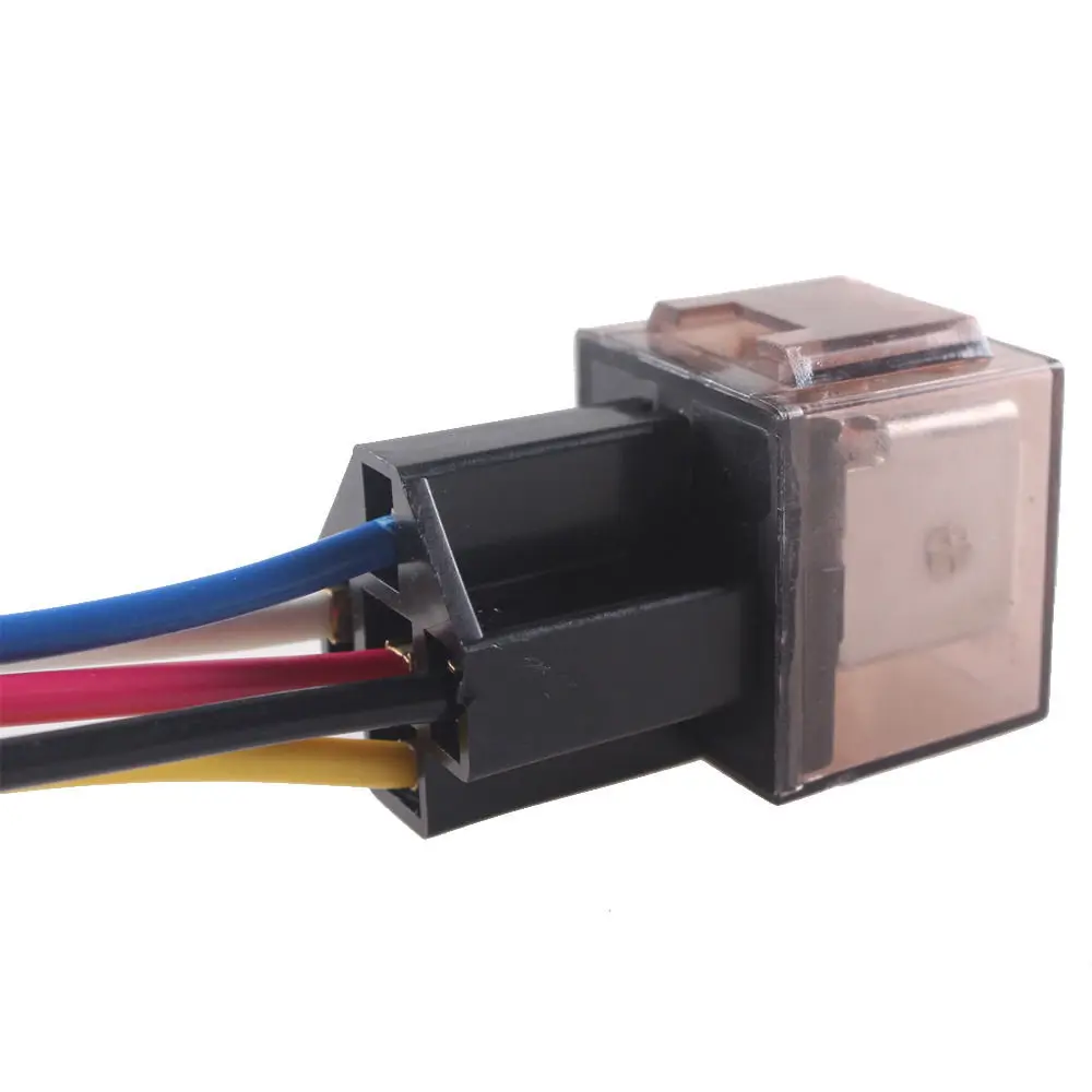 

EE support DC 12V Volt 60A AMP Transparent Relay & Socket SPDT 5Pin Car Accessories