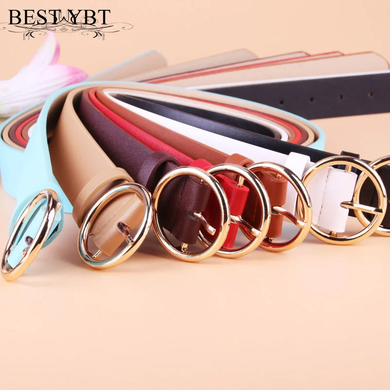 

Best YBT Women Belt Imitation leather Alloy Pin buckle Belt dress cowboy decoration Simple Fashion Hot Selling New Arrive Belt