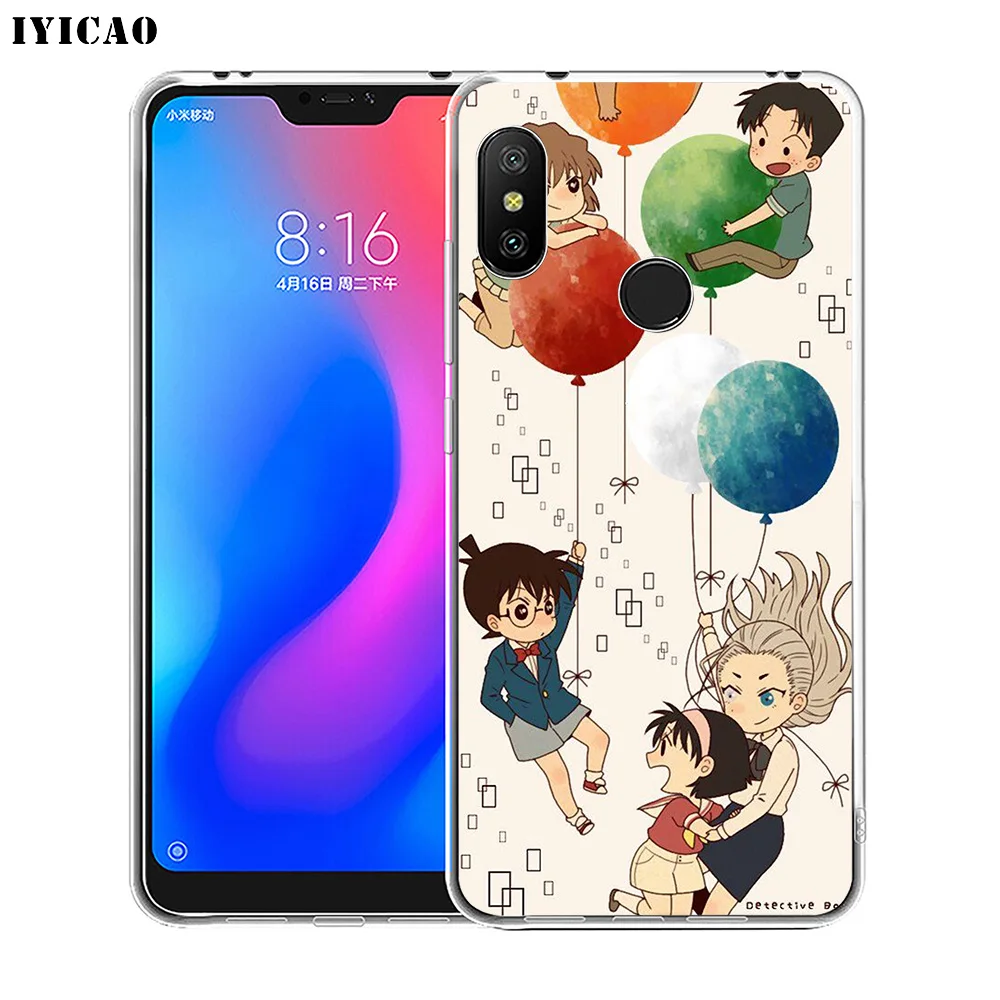 IYICAO аниме Detective Conan Мягкий силиконовый чехол для телефона Xiaomi Redmi 4A 5A 6A Note 7 6 5 Pro Plus 4X
