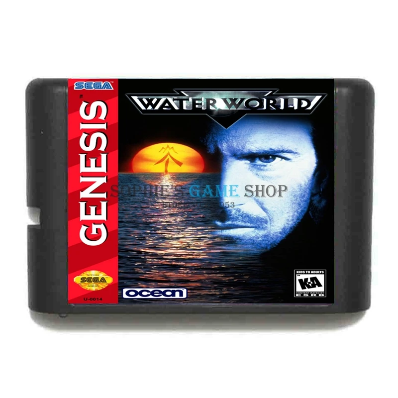 Игровая карта Water World 16 bit MD для игроков Sega | Электроника