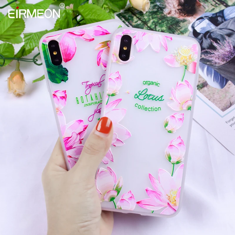 Подходящий чехол для iPhone XS милые цветные чехлы с рельефными цветами Max XR мягкие