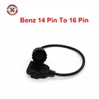OBD2 OBD 2 сканер кабель с круглой розеткой для Mercedes Benz 14 Pin до 16 Pin Sprinter автоматические диагностические инструменты соединитель Адаптер кабель