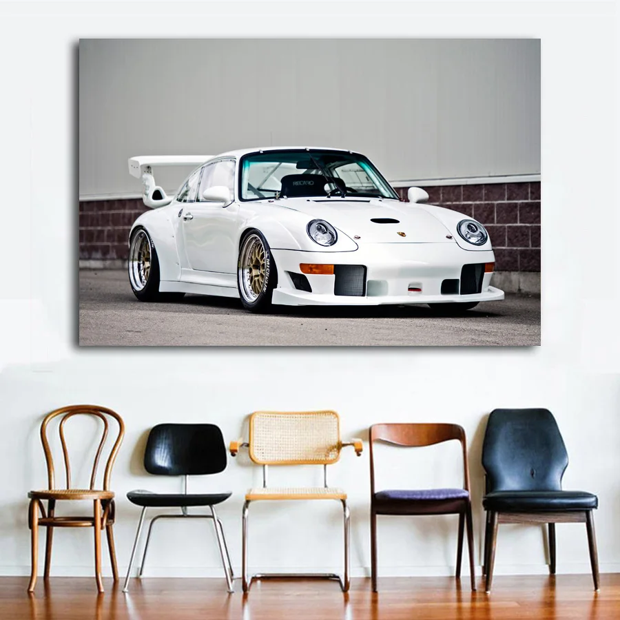 Порше 911 GT2 EVO1 экзотические супер автомобиль Wall Art постер Холст Искусство Печать