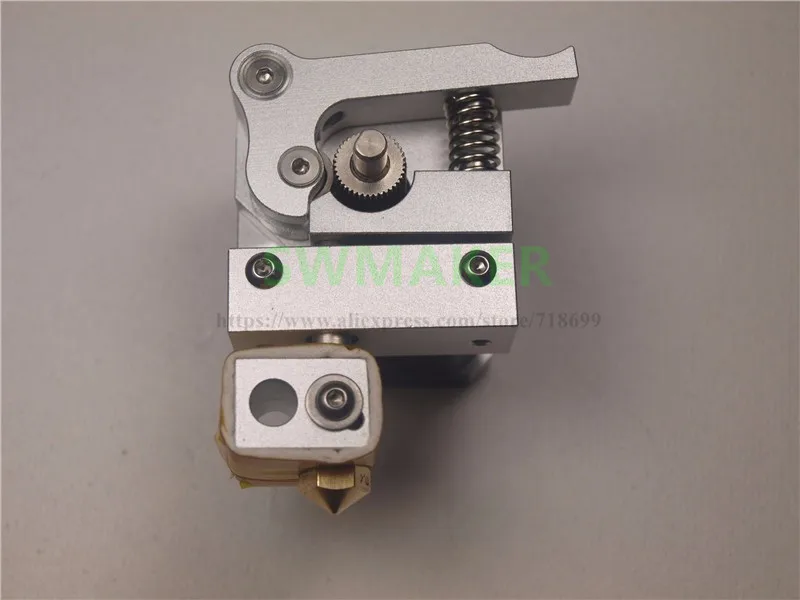 SWMAKER 1 комплект Wanhao i3 3D принтер обновление MK10 с покрытием ПТФЭ Hotend металлический экструдер комплект для Wanhao i3 0,4 мм 1,75 мм