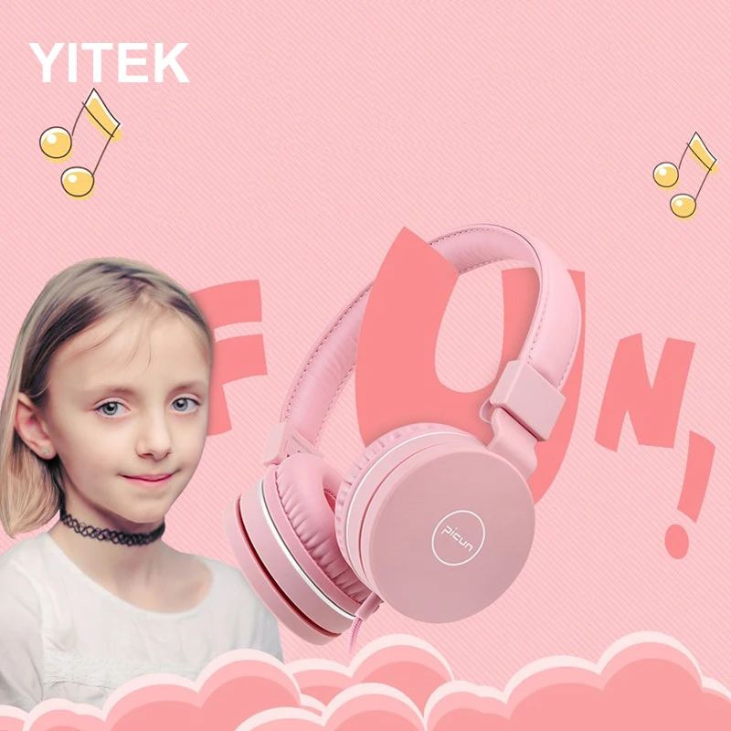 YITEK PI01 детские наушники милые складные Проводная гарнитура для мальчиков и