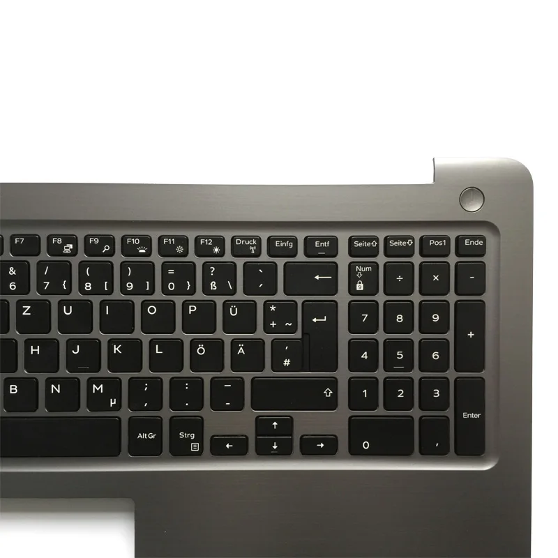 Новая немецкая клавиатура для ноутбука с подсветкой DELL INSPIRON 15 5565 5567 подставкой