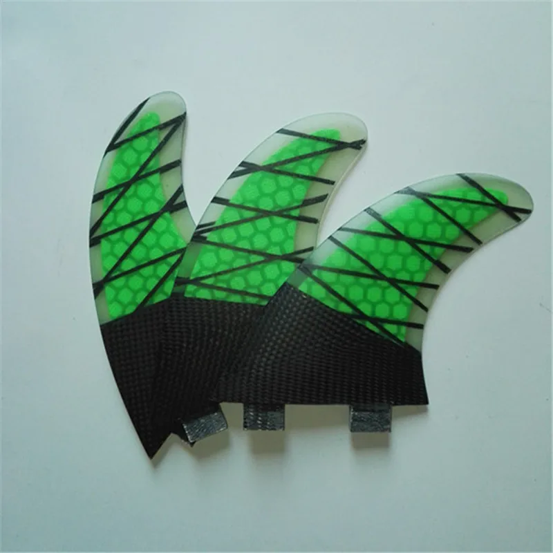 M-G5 Micfin quillas surf вафельная fcs плавники стекловолокна досок для серфинга плавники три ребра размер M-G5 - Цвет: G5