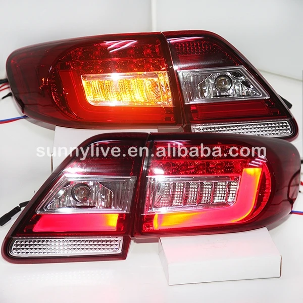 Для TOYOTA Corolla Altis светодиодный задний фонарь 2011 до 2013 года красный белый цвет SN |