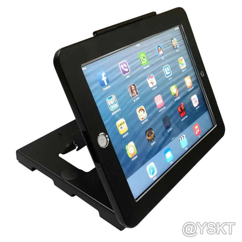 Для 10,2 iPad настольная стойка безопасности Блокировка Настольный киоск POS Противоугонный корпус крепление для mini air pro 9,7 10,5 11 12,9