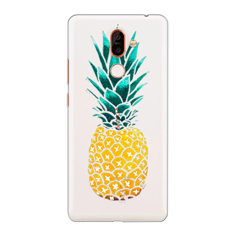 ciciber Phone Case for Nokia 9 PureView 1 2 3 5 6 7 8 Sirocco Soft Back Cover 2.1 3.1 5.1 6.1 7.1 8.1 Plus Pineapple |