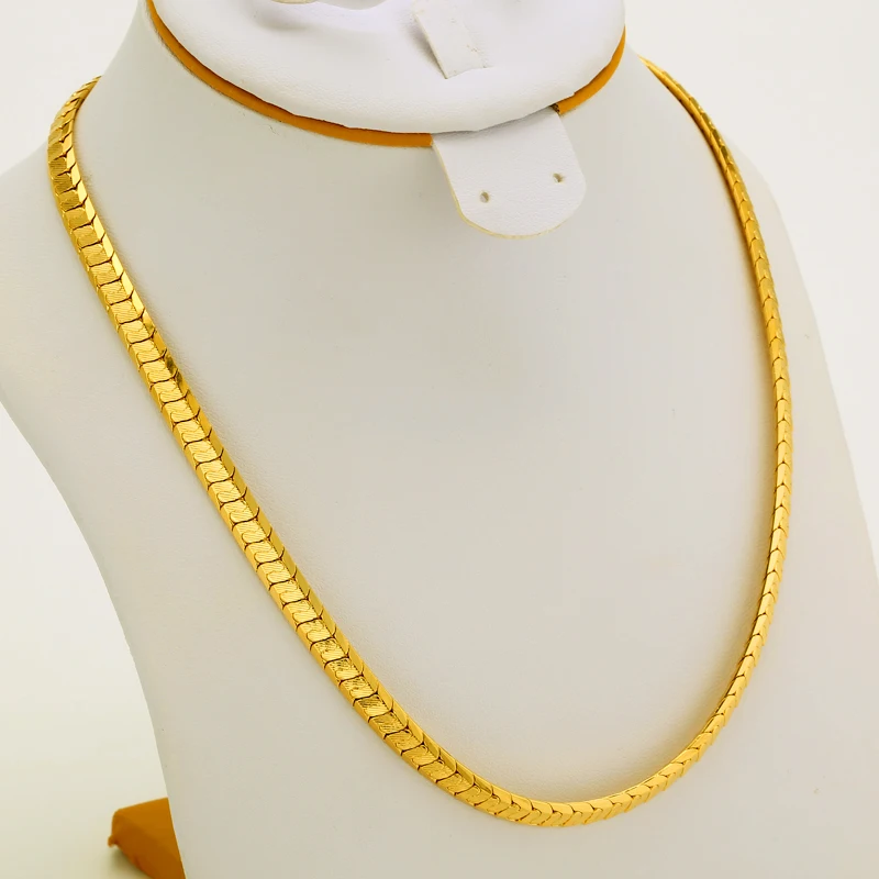 JHplated позолоченная звеньевая цепочка для мужчин/женщин ювелирные изделия