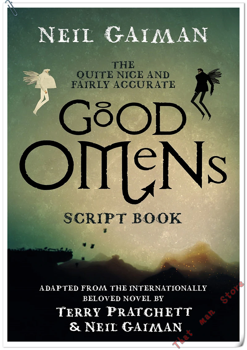 Хит продаж постер для сериала Omens Neil Gaiman настенный с принтом настенные картины
